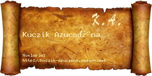 Kuczik Azucséna névjegykártya